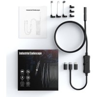 Endoscope Camera with Light, Ennovor 1920 HD Endoscope Camera Mobile Phone with 8 LED Lights, No WiFi Required Inspection Camera Waterproof IP67 Channel Camera for Android & iOS, Tablet (16.4 ft/5 m)
